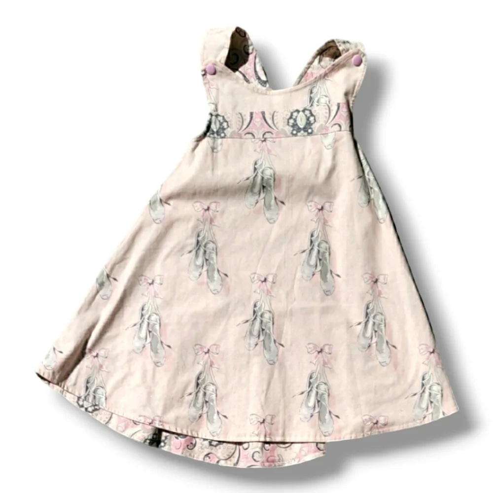 I Am Naturals Reversible Adjustable Wrap Dress - Size Medium 2-5 Years
